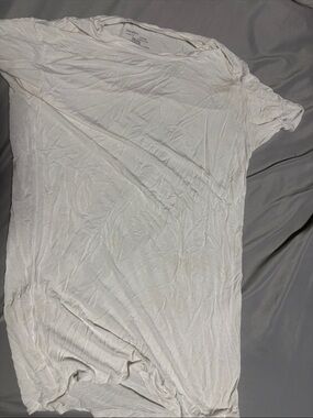 Hanes White Short-Sleeve Crew Tee